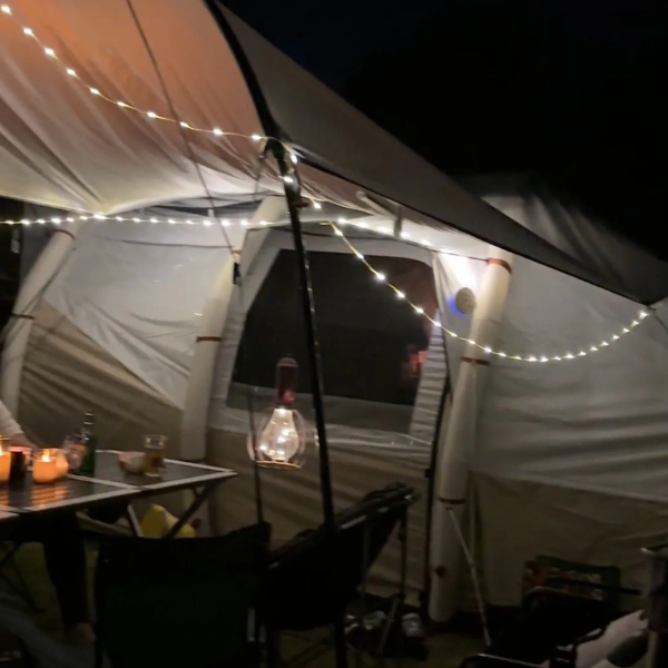 Solunari Glowline Camp String™ | Roll & Glow | Sofortige Stimmung