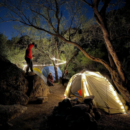 Solunari Glowline Camp String™ | Roll &amp; Glow | Sofortige Stimmung