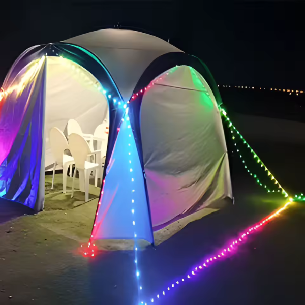 Solunari Glowline Camp String™ | Roll &amp; Glow | Sofortige Stimmung