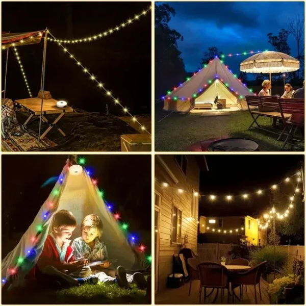 Solunari Glowline Camp String™ | Roll &amp; Glow | Sofortige Stimmung